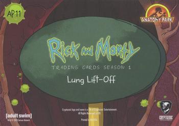 2018 Cryptozoic Rick & Morty Season 1 - Anatomy Park #AP11 Lung Lift-Off Back