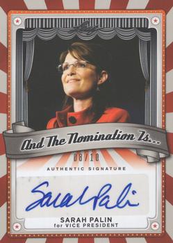 2013 Leaf Pop Century - And the Nomination Is... Silver #AN-SP1 Sarah Palin Front