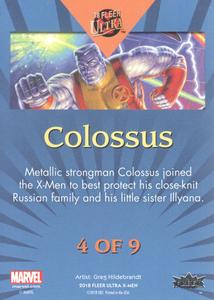 2018 Fleer Ultra X-Men - Connected Images 3x3 #4 Colossus Back