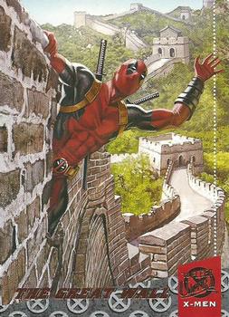 2018 Fleer Ultra X-Men - Deadpool Around the World #DAW1 The Great Wall Front