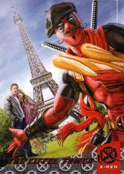 2018 Fleer Ultra X-Men - Deadpool Around the World #DAW2 The Eiffel Tower Front