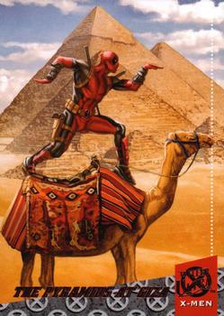 2018 Fleer Ultra X-Men - Deadpool Around the World #DAW3 The Pyramids at Giza Front