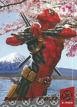 2018 Fleer Ultra X-Men - Deadpool Around the World #DAW7 Mount Fuji Front