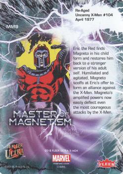 2018 Fleer Ultra X-Men - Master of Magnetism #MM9 Re-Aged Back