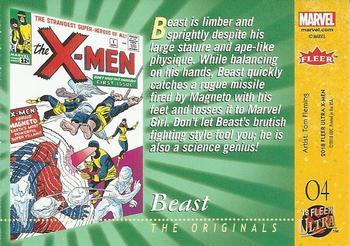 2018 Fleer Ultra X-Men - The Originals #O4 Beast Back