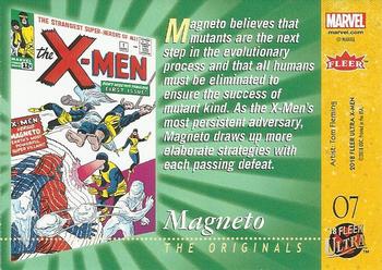 2018 Fleer Ultra X-Men - The Originals #O7 Magneto Back