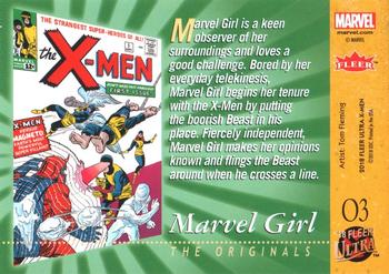 2018 Fleer Ultra X-Men - The Originals Silver Foil #O3 Marvel Girl Back