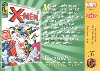 2018 Fleer Ultra X-Men - The Originals Silver Foil #O7 Magneto Back