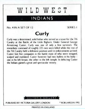 1992 Victoria Gallery Wild West Indians #4 Curly Back