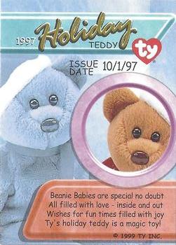 1999 Ty Beanie Babies III - Limited Edition #NNO 1997 Holiday Teddy Back