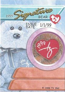 1999 Ty Beanie Babies III - Limited Edition #NNO 1999 Signature Bear Back