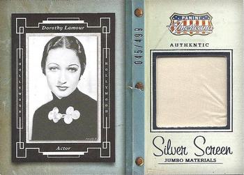2015 Panini Americana - Silver Screen Jumbo Materials #SJ-DL Dorothy Lamour Front