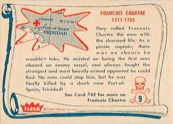 1961 Fleer Pirates Bold (R730-4) #9 Francois Chartre Back