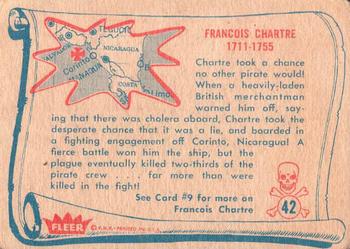 1961 Fleer Pirates Bold (R730-4) #42 Francois Chartre Back