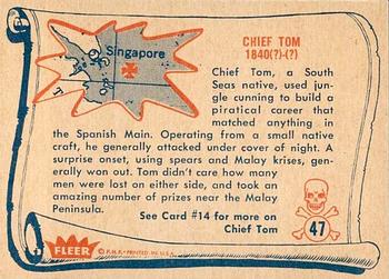 1961 Fleer Pirates Bold (R730-4) #47 Chief Tom Back