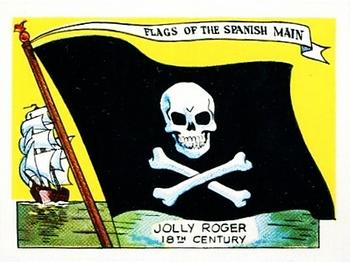 1961 Fleer Pirates Bold (R730-4) - Flags of the Spanish Main Stickers (R732-1) #11 Jolly Roger Front