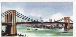 1958 Anonymous Bridges of the World #11 Brooklyn Bridge Front