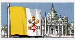1965 Flags and Emblems #22 Vatican City Front