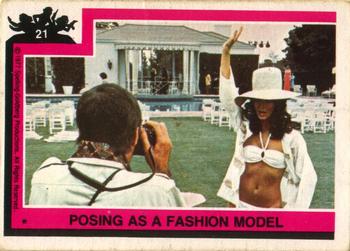1977 O-Pee-Chee Charlie's Angels - English-only Front #21 Posing as a Fashion Model Front