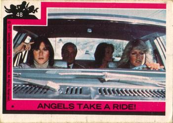 1977 O-Pee-Chee Charlie's Angels - English-only Front #48 Angels Take a Ride! Front