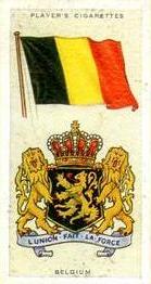 1936 Player's National Flags and Arms #4 Belgium Front