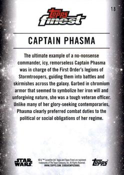 2018 Topps Finest Star Wars #18 Captain Phasma Back