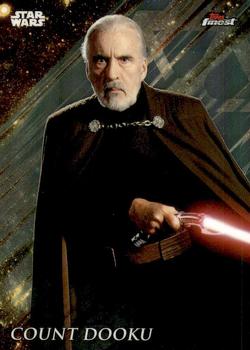 2018 Topps Finest Star Wars #27 Count Dooku Front
