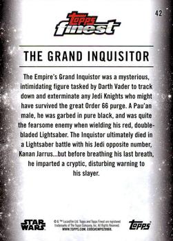 2018 Topps Finest Star Wars #42 The Grand Inquisitor Back