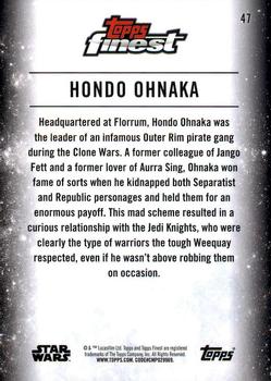 2018 Topps Finest Star Wars #47 Hondo Ohnaka Back