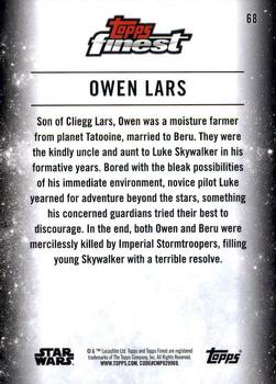 2018 Topps Finest Star Wars #68 Owen Lars Back