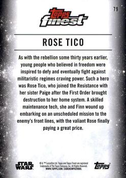 2018 Topps Finest Star Wars #79 Rose Tico Back