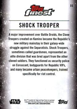 2018 Topps Finest Star Wars #86 Shock Trooper Back