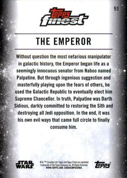 2018 Topps Finest Star Wars #90 The Emperor Back