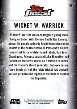 2018 Topps Finest Star Wars #96 Wicket W. Warrick Back