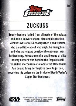 2018 Topps Finest Star Wars #100 Zuckuss Back