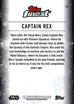 2018 Topps Finest Star Wars #107 Captain Rex Back