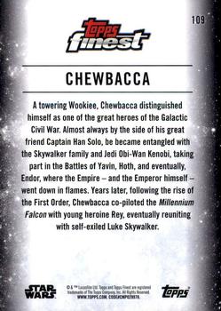 2018 Topps Finest Star Wars #109 Chewbacca Back