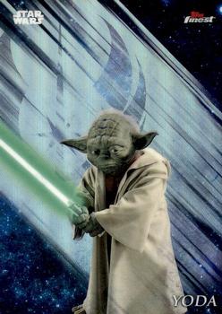 2018 Topps Finest Star Wars #120 Yoda Front