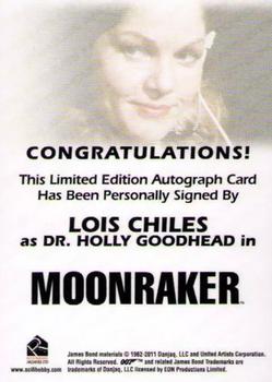 2012 Rittenhouse James Bond 50th Anniversary Series 1 - Full Bleed Autographs #NNO Lois Chiles Back