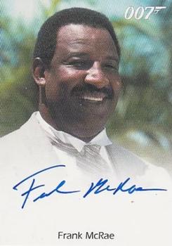 2012 Rittenhouse James Bond 50th Anniversary Series 1 - Full Bleed Autographs #NNO Frank McRae Front
