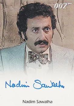2012 Rittenhouse James Bond 50th Anniversary Series 1 - Full Bleed Autographs #NNO Nadim Sawalha Front