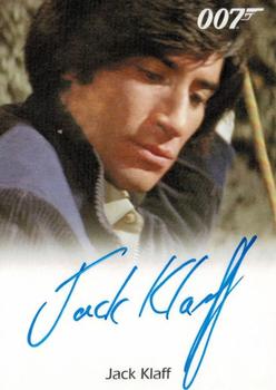 2013 Rittenhouse James Bond Autographs & Relics - Autographs #NNO Jack Klaff Front