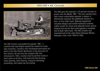 1995 John Deere #4 40C Crawler Back