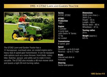 1995 John Deere #14 GT262 Lawn and Garden Tractor Back