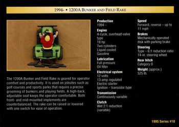 1995 John Deere #18 1200A Bunker and Field Rake Back