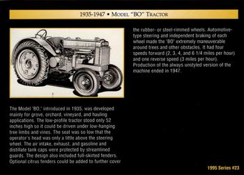 1995 John Deere #23 Model BO Tractor Back
