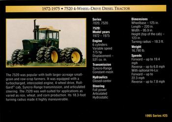 1995 John Deere #25 7520 4-Wheel Drive Diesel Tractor Back