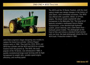 1995 John Deere #27 4010 Tractor Back