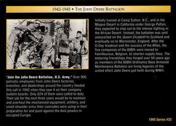 1995 John Deere #33 The John Deere Battalion Back