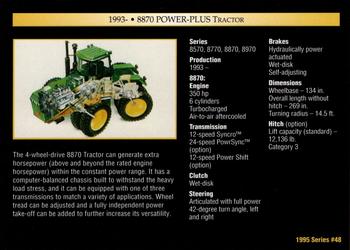 1995 John Deere #48 8870 POWER-PLUS Tractor Back